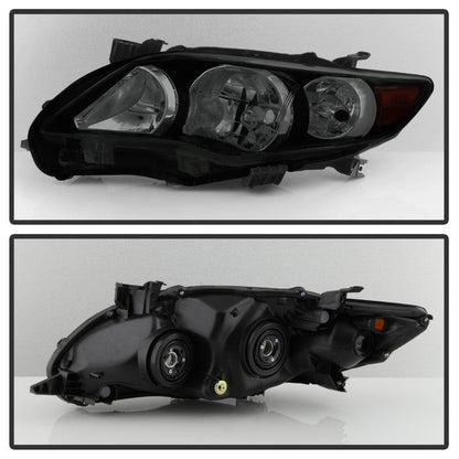 SPYDER xTune Toyota Corolla 11-13 S XRS OE Style Headlights - Black Smoke HD-JH-TCO11-AM-BSM 9937576