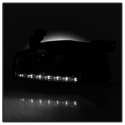 SPYDER Xtune Dodge Charger 06-10 1Pc LED Crystal Headlights Smoke HD-ON-DCH05-1PC-LED-SM 5017642