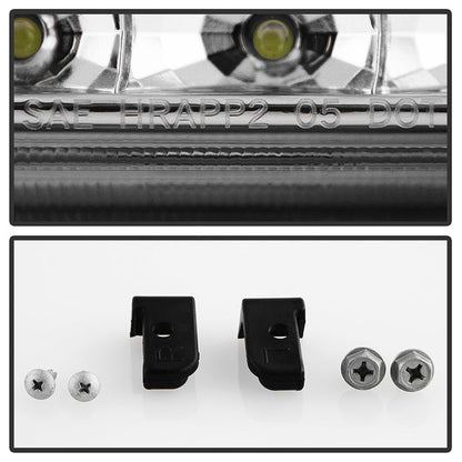 SPYDER Xtune Toyota Tacoma 01-04 1 Piece w/ Chrome Trim Corner Crystal Headlights HD-ON-TT01-1PC-LED-CC-C 5056368