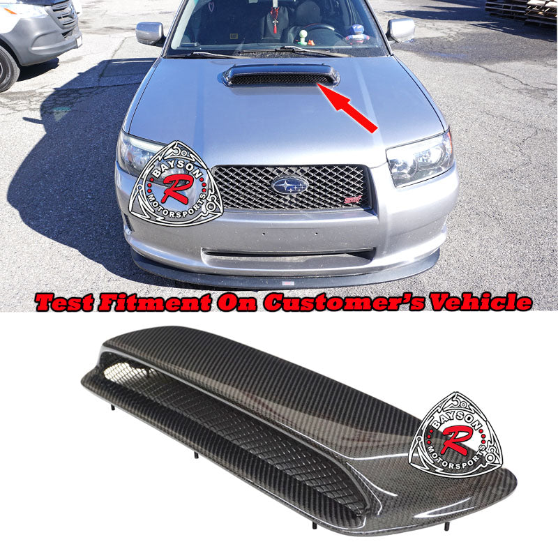 ST Style (Carbon Fiber) Hood Scoop For 2004-2008 Subaru Forester XT