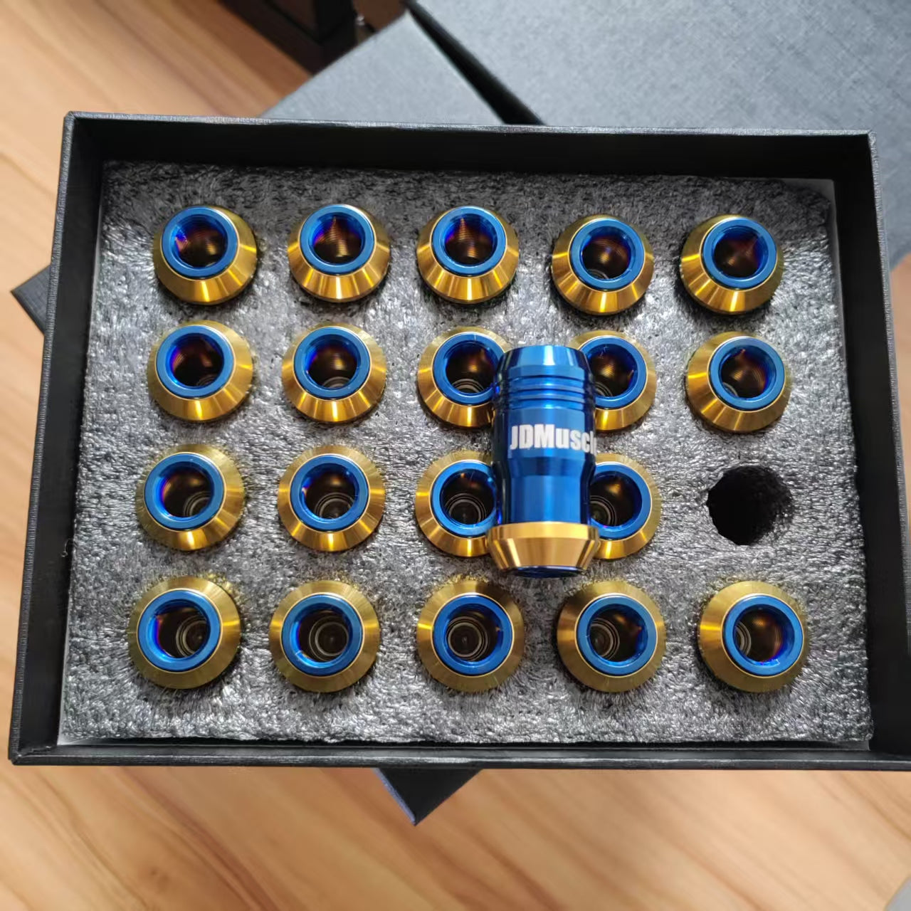 JDMuscle Titanium Lug Nuts 12x1.25 [Universal Fitment-Subaru Nissan Inifiniti, Incl. 22+ WRX, 15-21 WRX/STI]