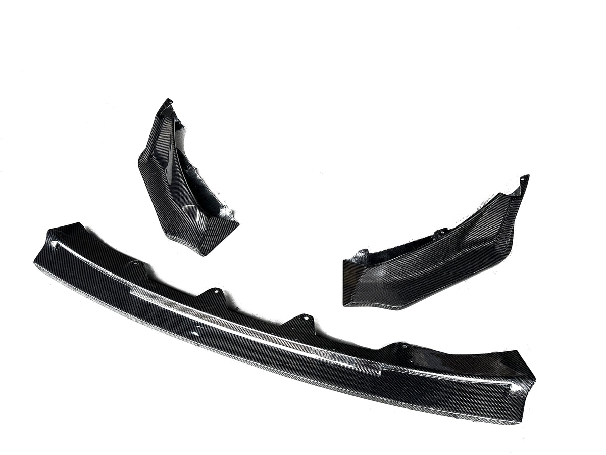 [JPMCarbon] V Style Carbon Fiber Front Bumper Add-on Lip Fits For 2020-2025 BMW G80 M3 / G82 M4 Only