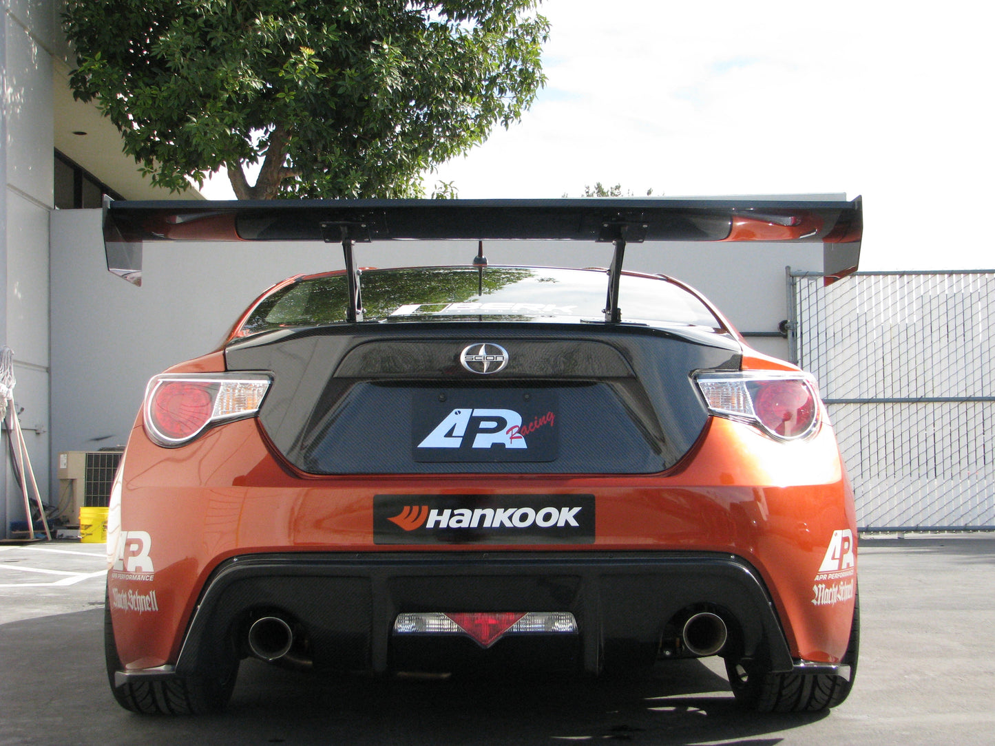 Scion FRS / Toyota GT86/ Subaru BRZ GT-250 Carbon Fiber Rear Wing 2013-2016 w. 8" Pedestals Set