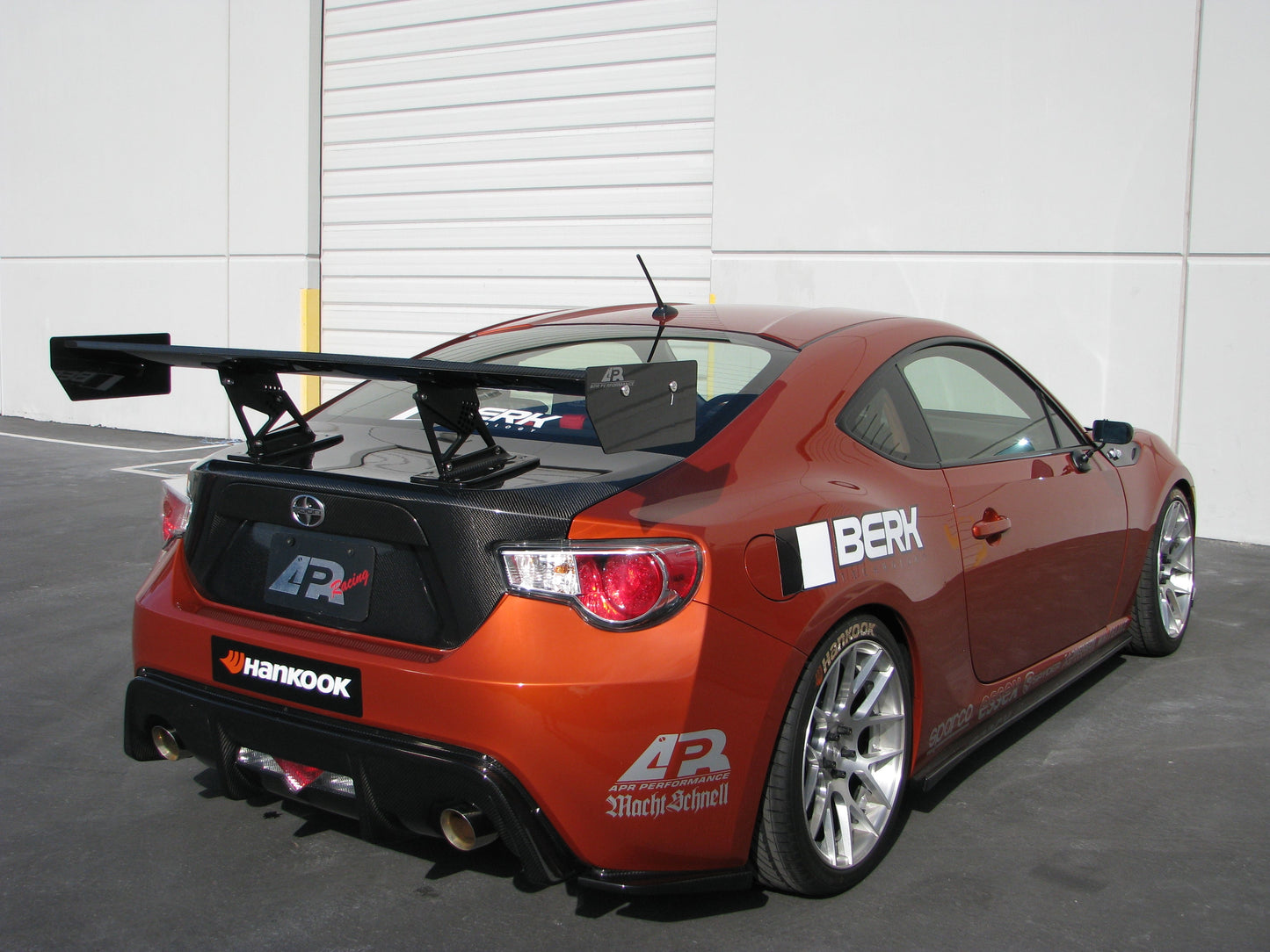 Scion FRS / Toyota GT86/ Subaru BRZ GT-250 Carbon Fiber Rear Wing 2013-2016 w. 8" Pedestals Set