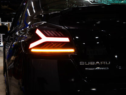 OLM Y-Spec LED Taillights (Smoke Lens  Red Optic) - 2015-2021 WRX / STI