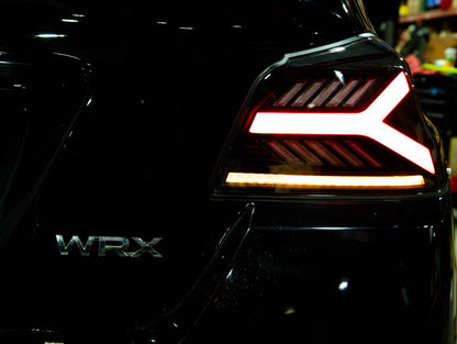 OLM Y-Spec LED Taillights (Smoke Lens  Red Optic) - 2015-2021 WRX / STI