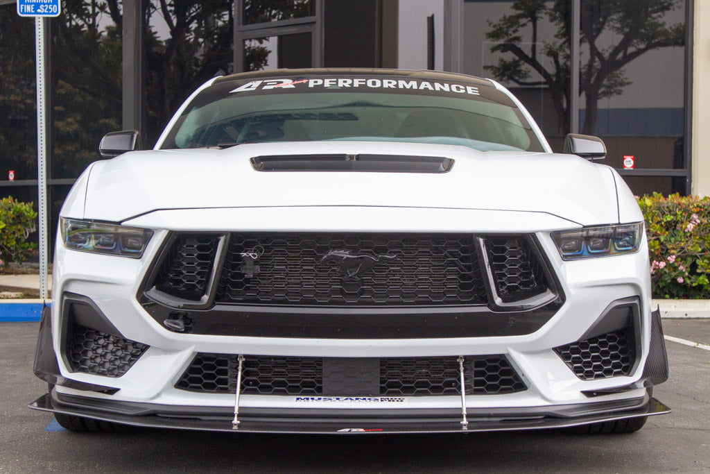 Carbon Fiber Front Bumper Canards - Ford Mustang S650 GT 2024 - Current (does not fit Dark Horse bumper)