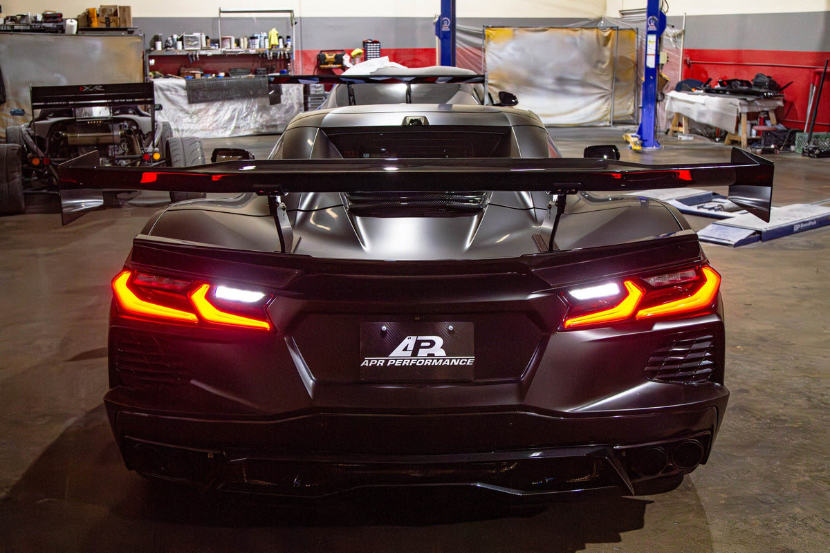 GTC-500 Carbon Fiber Adjustable Wing - Chevrolet Corvette C8 Convertible