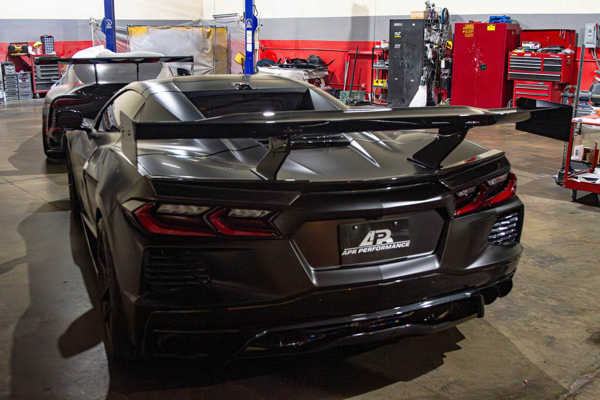 GTC-500 Carbon Fiber Adjustable Wing - Chevrolet Corvette C8 Convertible