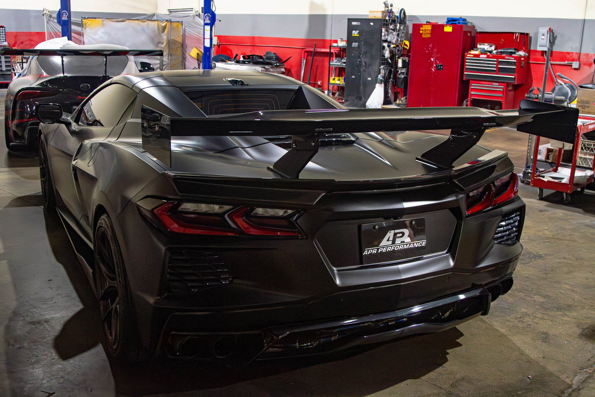 GTC-500 Carbon Fiber Adjustable Wing - Chevrolet Corvette C8 Convertible