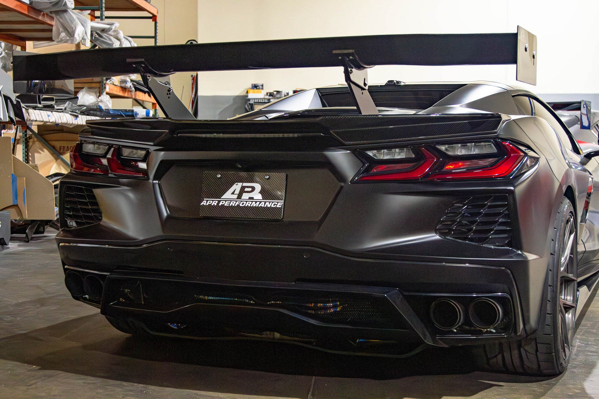 GTC-500 Carbon Fiber Adjustable Wing - Chevrolet Corvette C8 Convertible