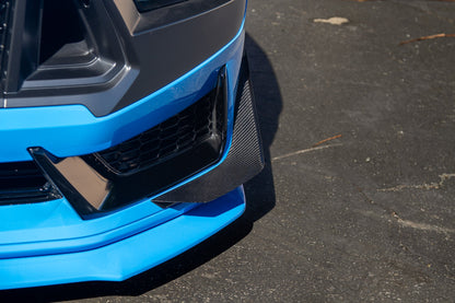 Carbon Fiber Front Bumper Canards - Ford Mustang S650 Dark Horse 2024 - Current (does not fit GT Bumper)