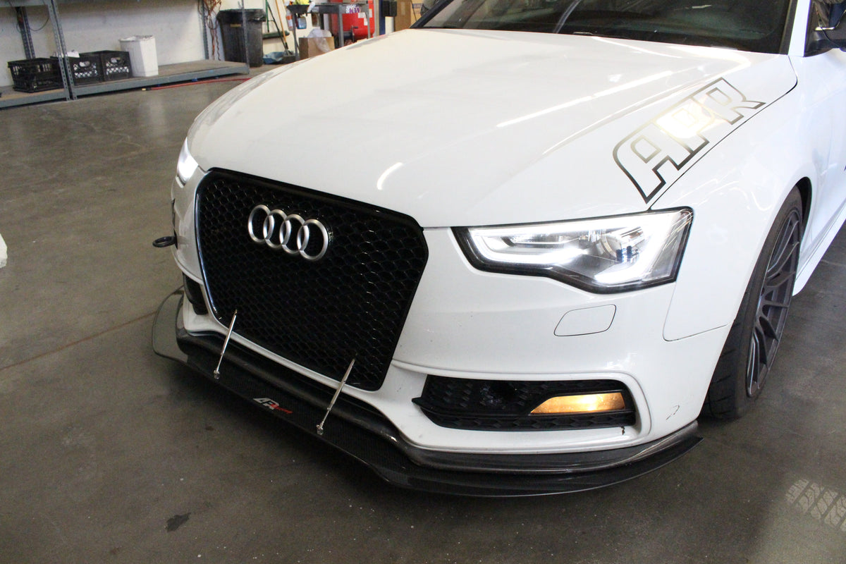 Carbon Fiber Front Wind Splitter - Audi S5 2008-2012 (Stock Bumper)