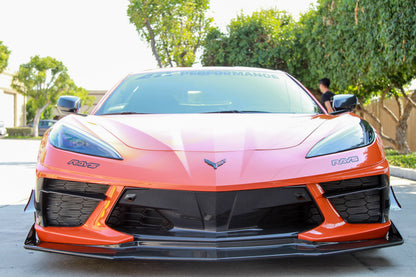 Chevrolet Corvette C8 Stingray Carbon Fiber Front Splitter, Airdam, Lip