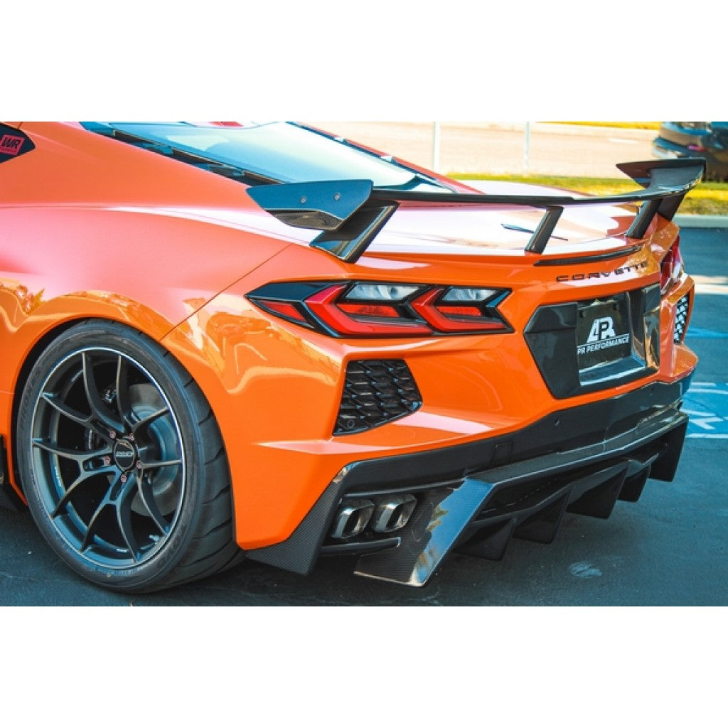 Chevrolet Corvette C8 Stingray Carbon Fiber Rear High Wing