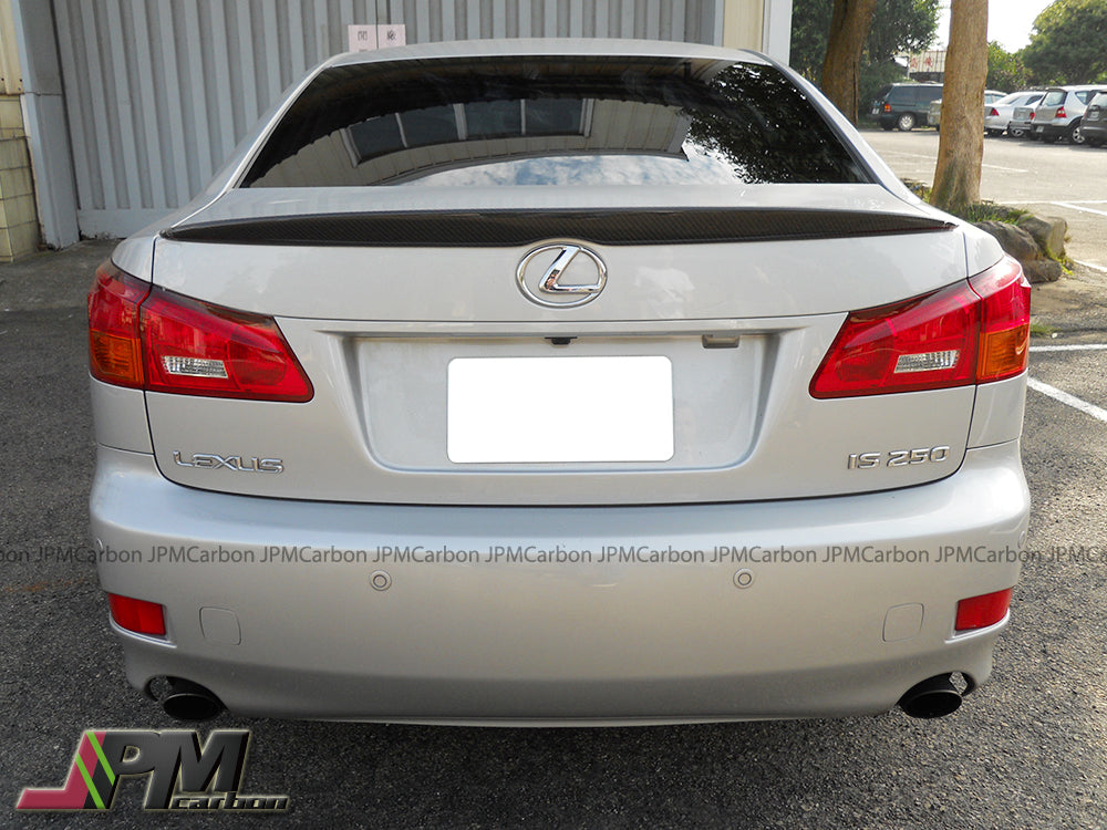 OEM Style Carbon Fiber Trunk Spoiler Fits For 2006-2013 Lexus IS250 IS350 ISF Sedan Only