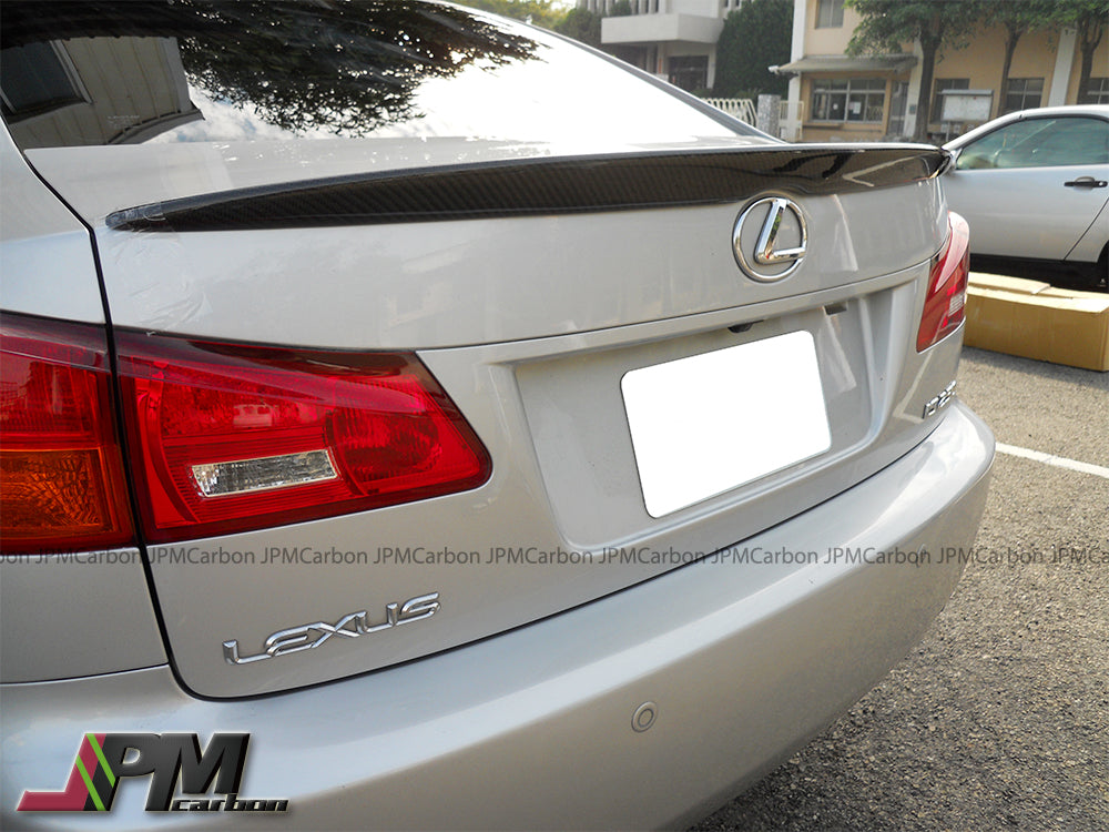 OEM Style Carbon Fiber Trunk Spoiler Fits For 2006-2013 Lexus IS250 IS350 ISF Sedan Only