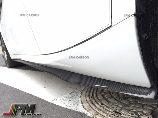 DP Style Carbon Fiber Side Skirt Add-on Lips Fits For 2014-2020 Lexus IS with F-Sport Package Only