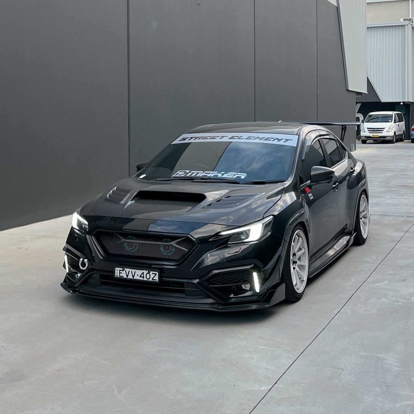 JDMuscle [22-25 WRX] Carbon Fiber V2  Front Bumper Lip