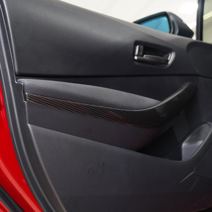 JDMuscle [23-24 Toyota GR Corolla] Carbon Fiber Interior Door Handles Covers (Front 2 PCS)