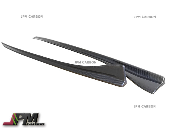 3D Style Carbon Fiber Side Skirt Add-on Lips Fits For 2012-2018 BMW F06 M6 Gran Coupe Only