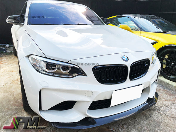 GS Style Carbon Fiber Front Bumper Add-on Lip Fits For 2015-2018 BMW F87 M2 Only