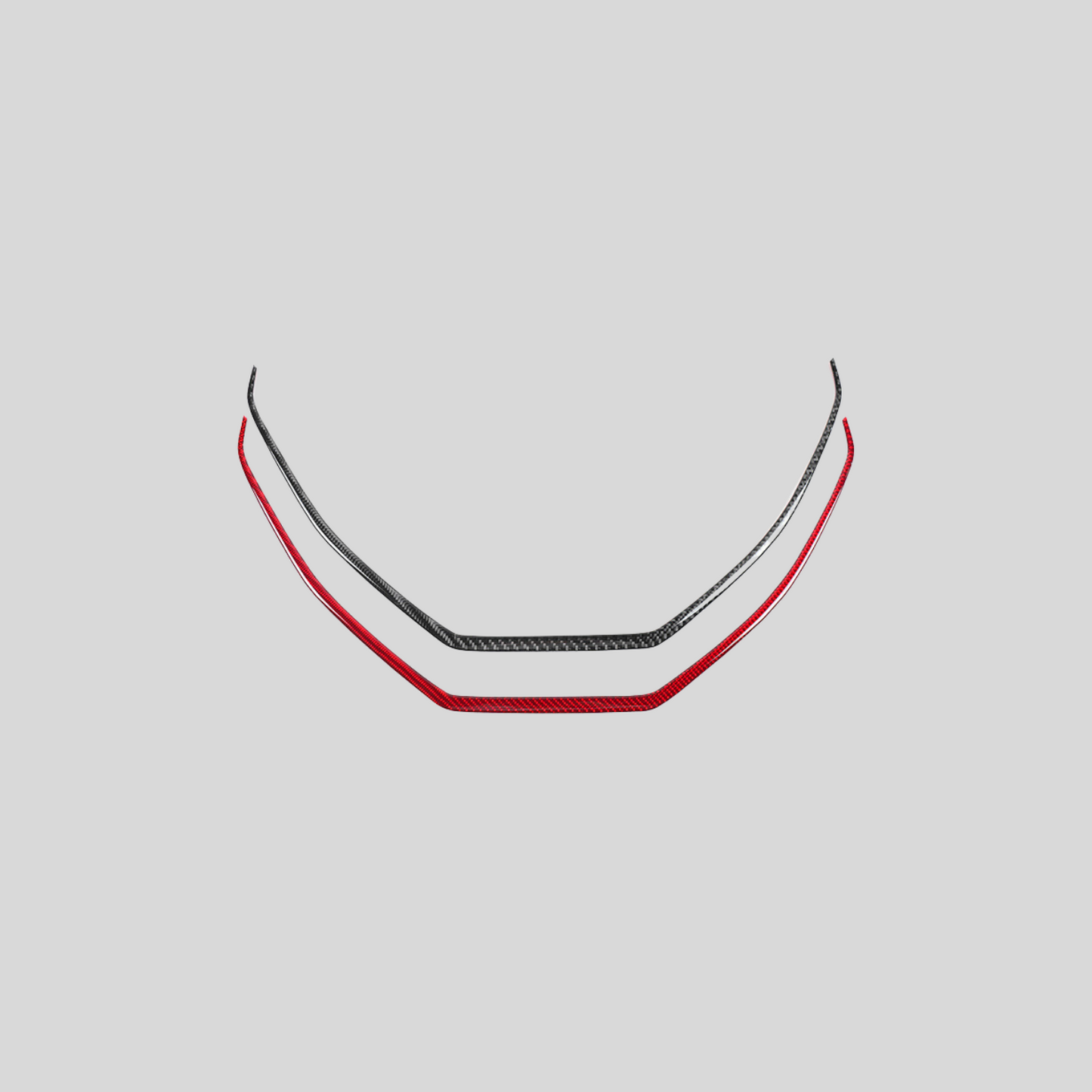 JDMuscle [22-25 WRX] P&S Series Carbon Fiber Center Console Frame Trim | Black Carbon Fiber/ Red Carbon Fiber