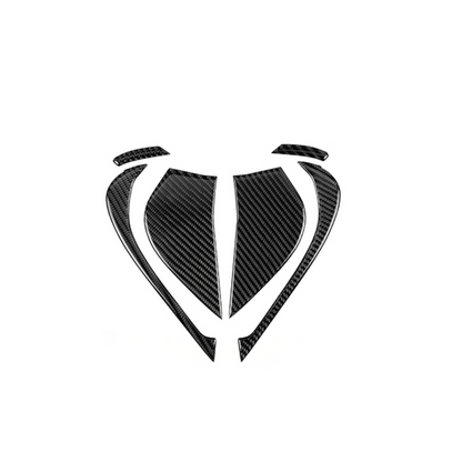 JDMuscle [22-25 WRX] P&S Series Carbon Fiber Interior Door Inner Panel Accent Covers 6 PC | Black Carbon Fiber/ Red Carbon Fiber