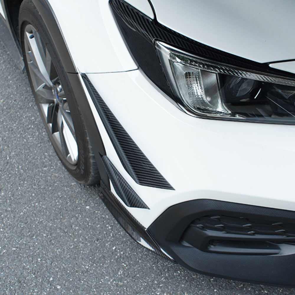 JDMuscle [22-25 WRX] Tanso Dry Carbon Fiber Front Bumper Canards Set of 4