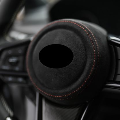 JDMuscle [22-25 WRX] Airbag Cover - Leather / Alcantara
