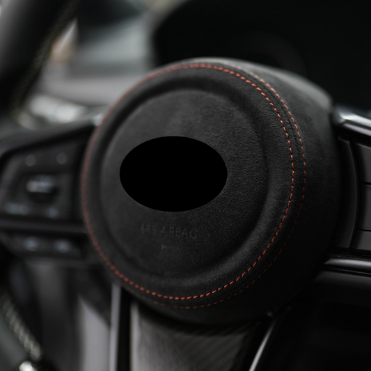 JDMuscle [22-25 WRX] Airbag Cover - Leather / Alcantara