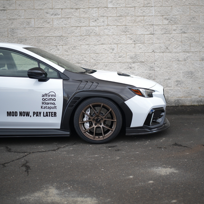 JDMuscle [22-25 WRX] Carbon Fiber Hood Scoop - A1 Style