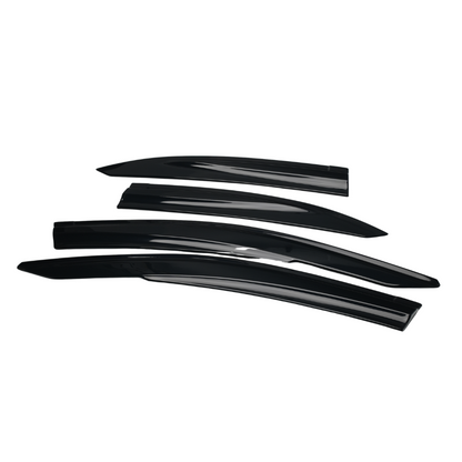 JDMuscle [22-25 WRX] V1 Rain Guards / Window Visors-Acrylic/Carbon Fiber