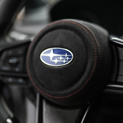 JDMuscle [22-25 WRX] Airbag Cover - Leather / Alcantara