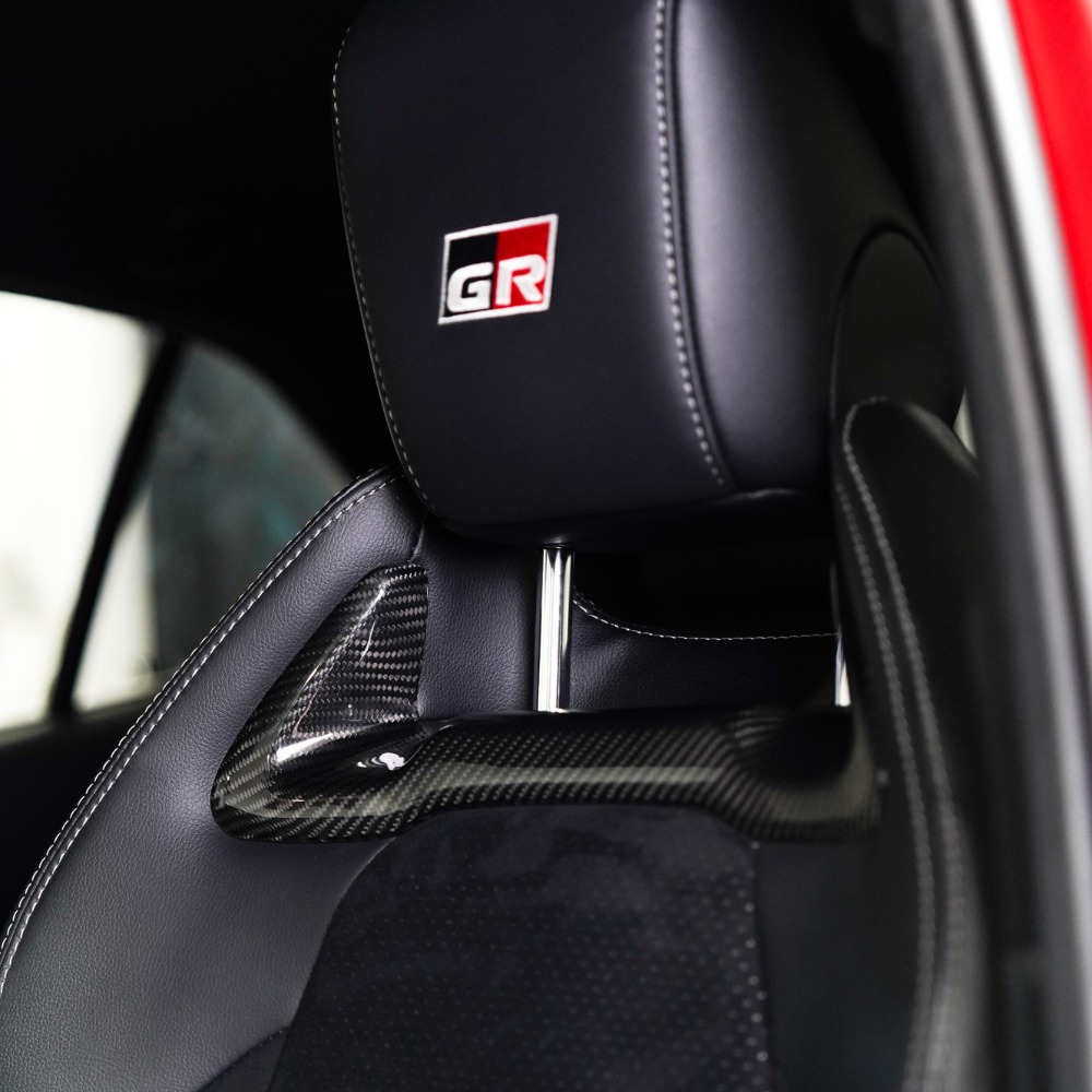 JDMuscle [23-24 Toyota GR Corolla] Carbon Fiber Front Seat Inserts (Front 2 PCS)