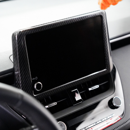 JDMuscle [23-24 Toyota GR Corolla] Carbon Fiber Screen Bezel Cover