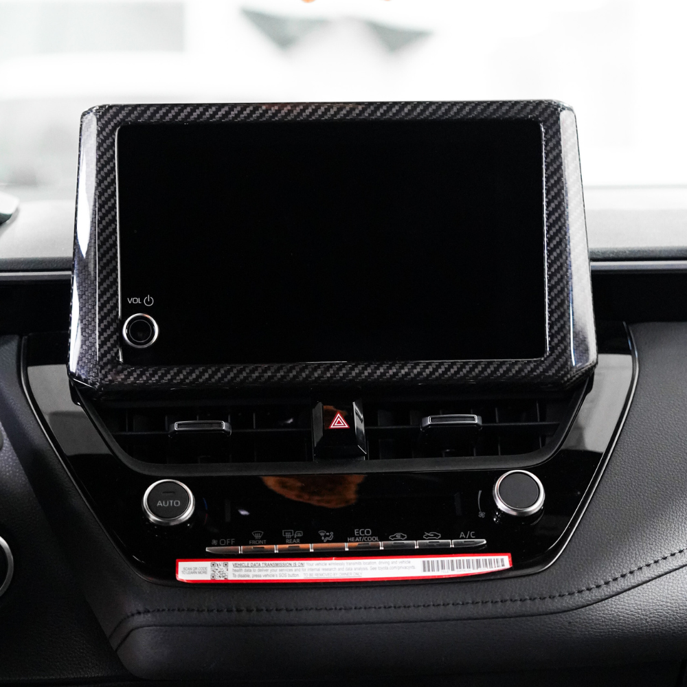 JDMuscle [23-24 Toyota GR Corolla] Carbon Fiber Screen Bezel Cover