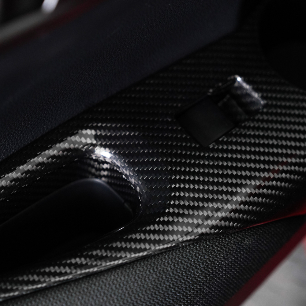 JDMuscle [23-24 Toyota GR Corolla] Carbon Fiber Window Switches (Front&Rear 4 PCS)