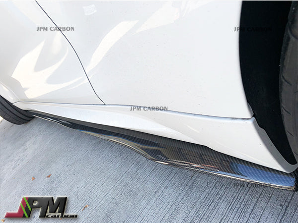 JPM R1 Style Carbon Fiber Side Skirt Add-on Lips Fits For 2015-2021 BMW F87 M2 Only
