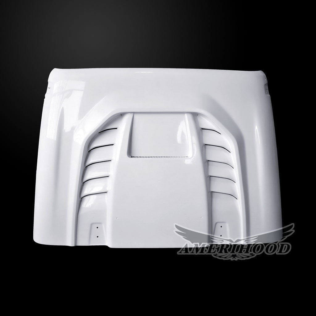 AmeriHood - Jeep Wrangler JK Model 2007-2018 STM Style Functional Heat Extraction Hood