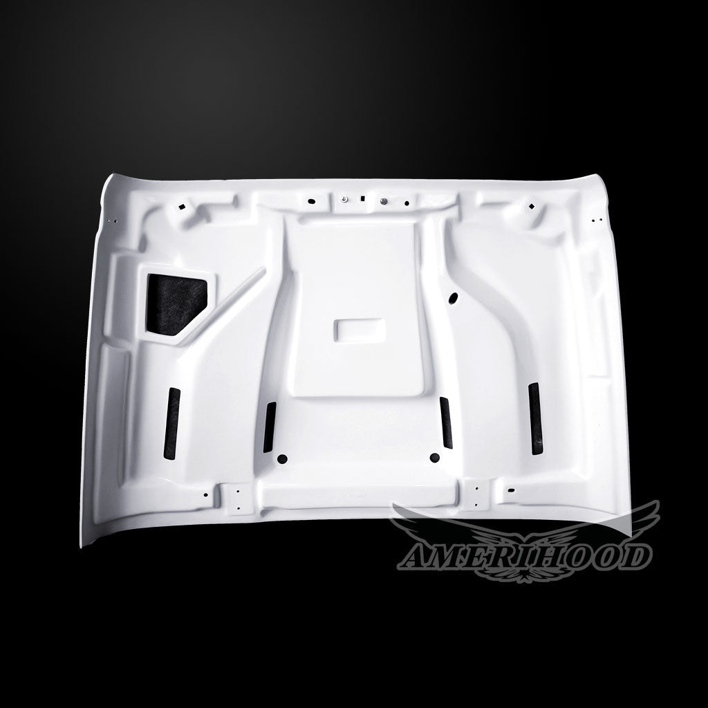 AmeriHood - Jeep Wrangler JK Model 2007-2018 STM Style Functional Heat Extraction Hood