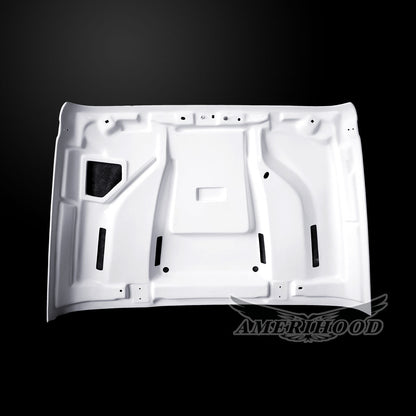 AmeriHood - Jeep Wrangler JK Model 2007-2018 STM Style Functional Heat Extraction Hood