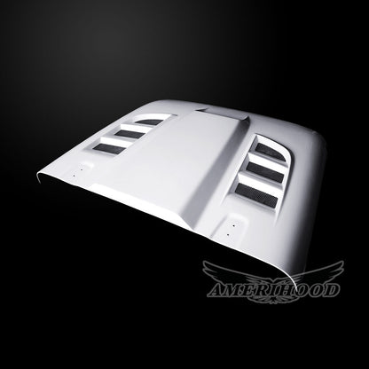 AmeriHood - Jeep Wrangler JL W/O Rubicon 392 Model 2018-2025 SSK Style Functional Heat Extraction Hood