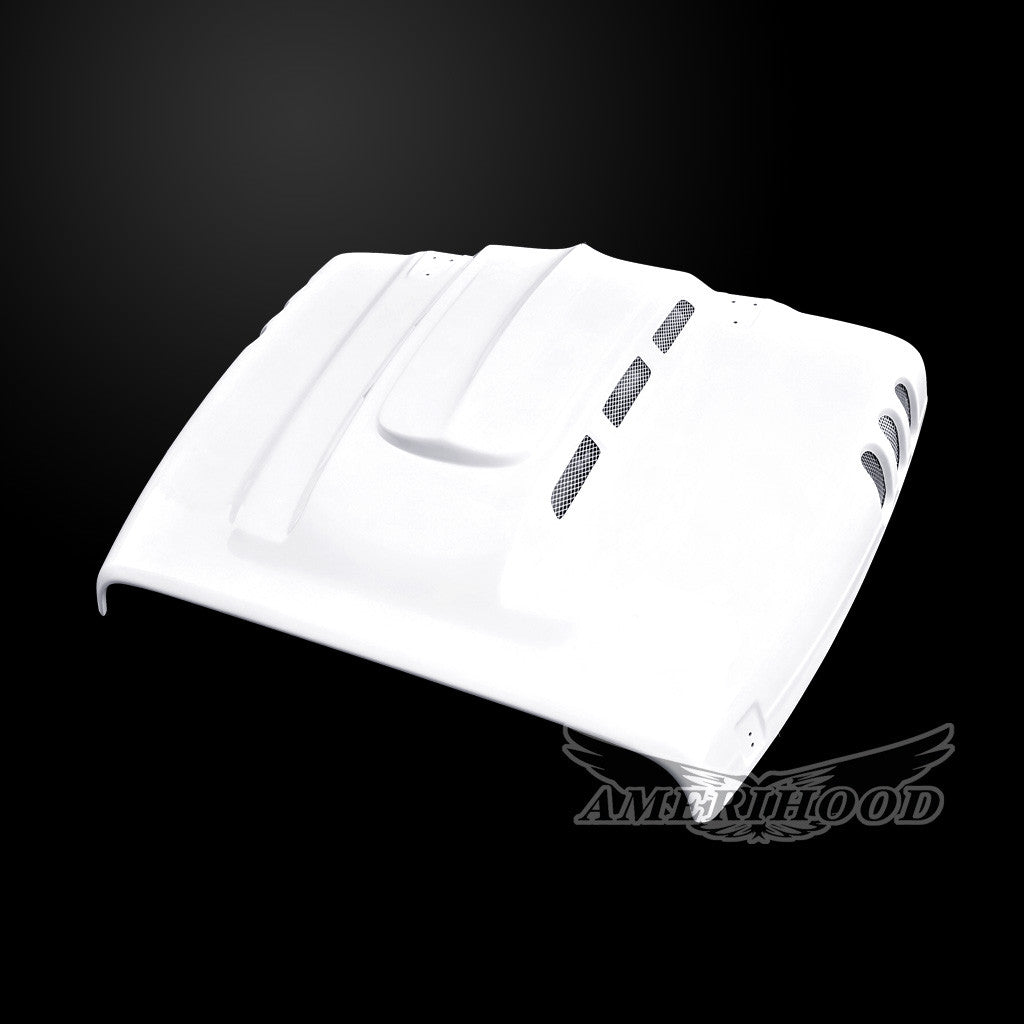 AmeriHood - Jeep Wrangler TJ 1997-2006 Type-AGG Style Functional Heat Extraction Hood