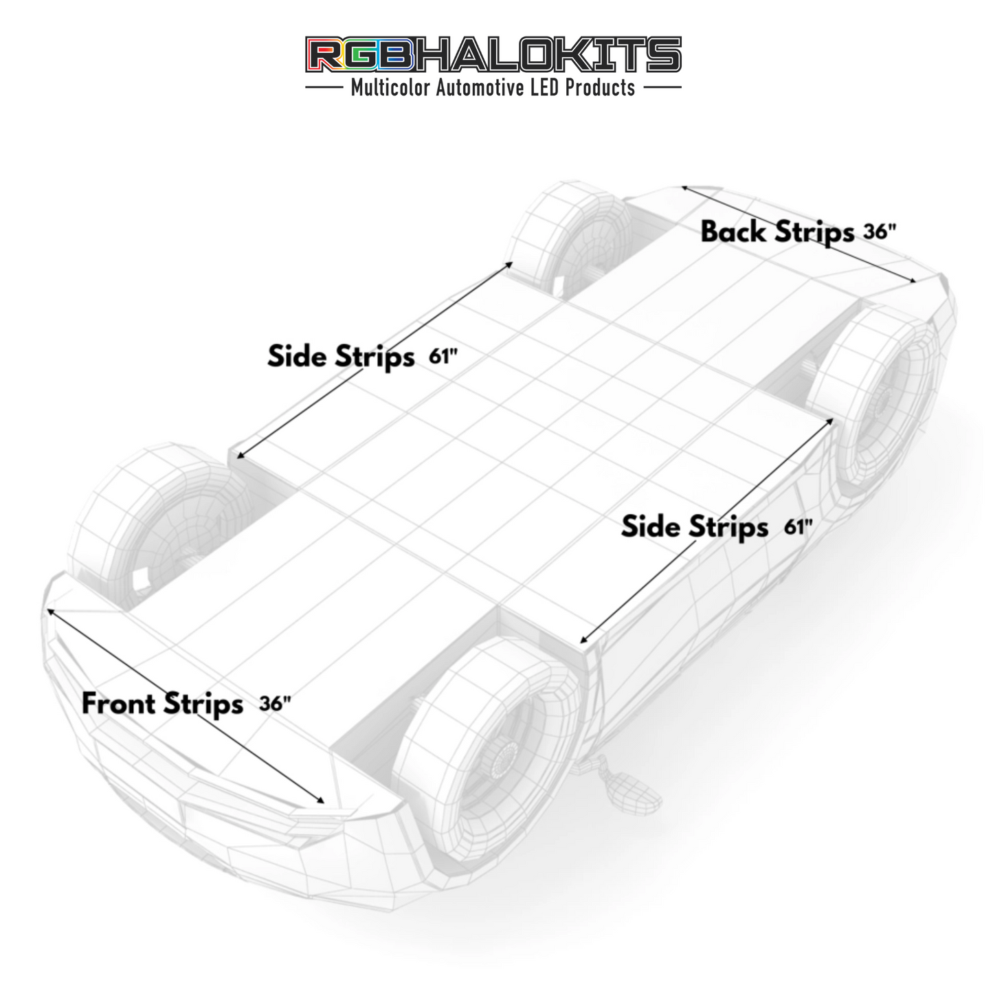 LED Underglow Lighting Kit 3.0 | Aluminum