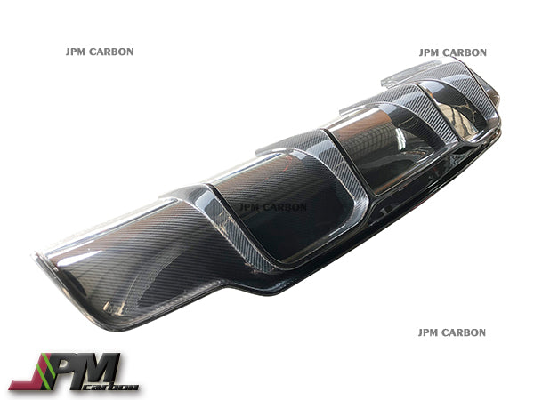 V Style Carbon Fiber Rear Diffuser Fits For 2017-2023 Tesla Model 3 Only