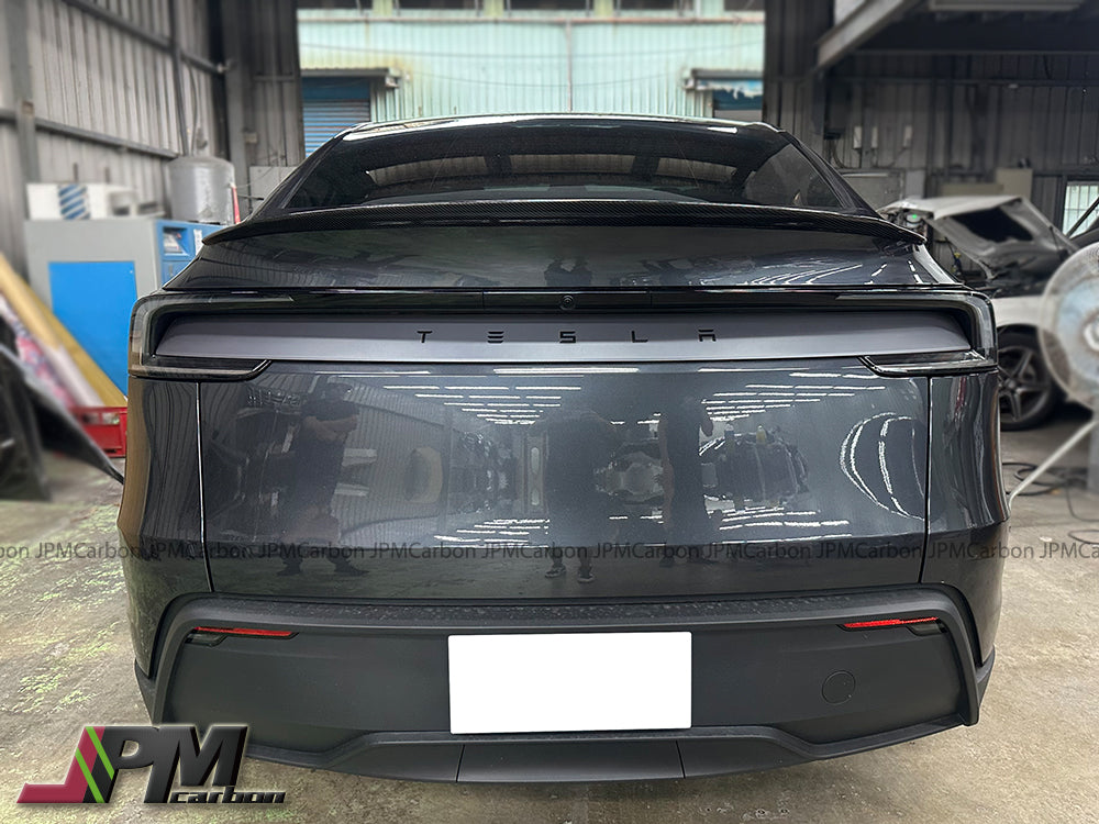 P Style Dry Carbon Trunk Spoiler Fits For 2025up Tesla Model Y Only