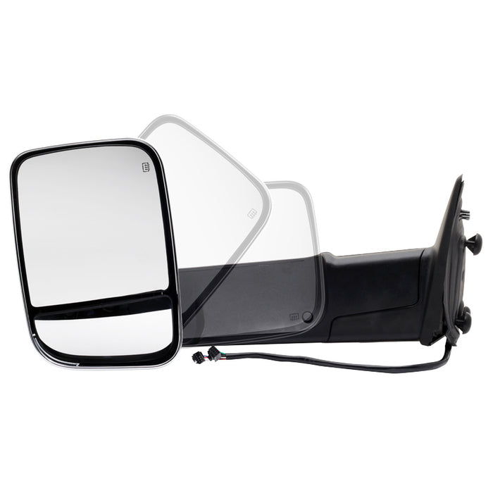 SPYDER Xtune Dodge Ram 1500 09-12 Extendable Power Heated Adjust Mirror Chrome HoUSing Left MIR-DRAM10-PW-L 9933165