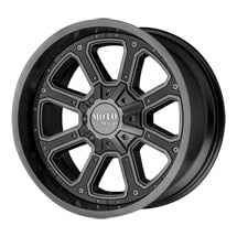 ~(38 lbs. 21X21X12)~ SHIFT 18x9 8x165.10 GRAY (18 mm)