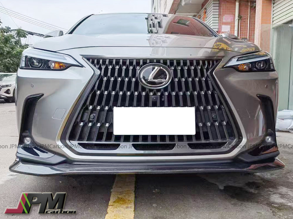 DP Style Carbon Fiber Front Bumper Add-on Lip Fits For 2022-2025 Lexus NX Only